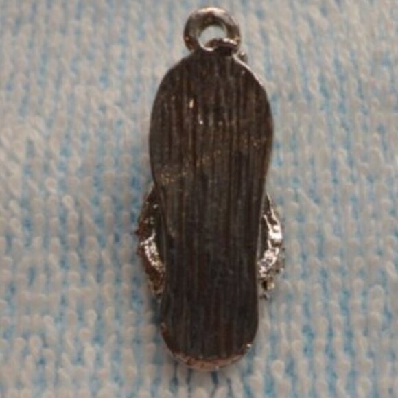 Yellow Flip Flop Enamel Charm - Picture 2 of 2